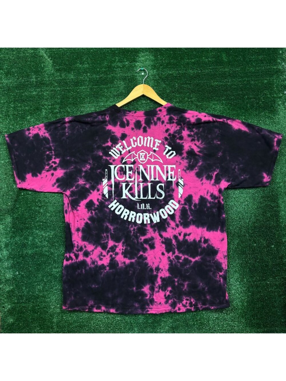 Ice Nine Kills Welcome to Horrorwood Heavy Metal Band Tie-Dye T-Shirt Size XXXL
